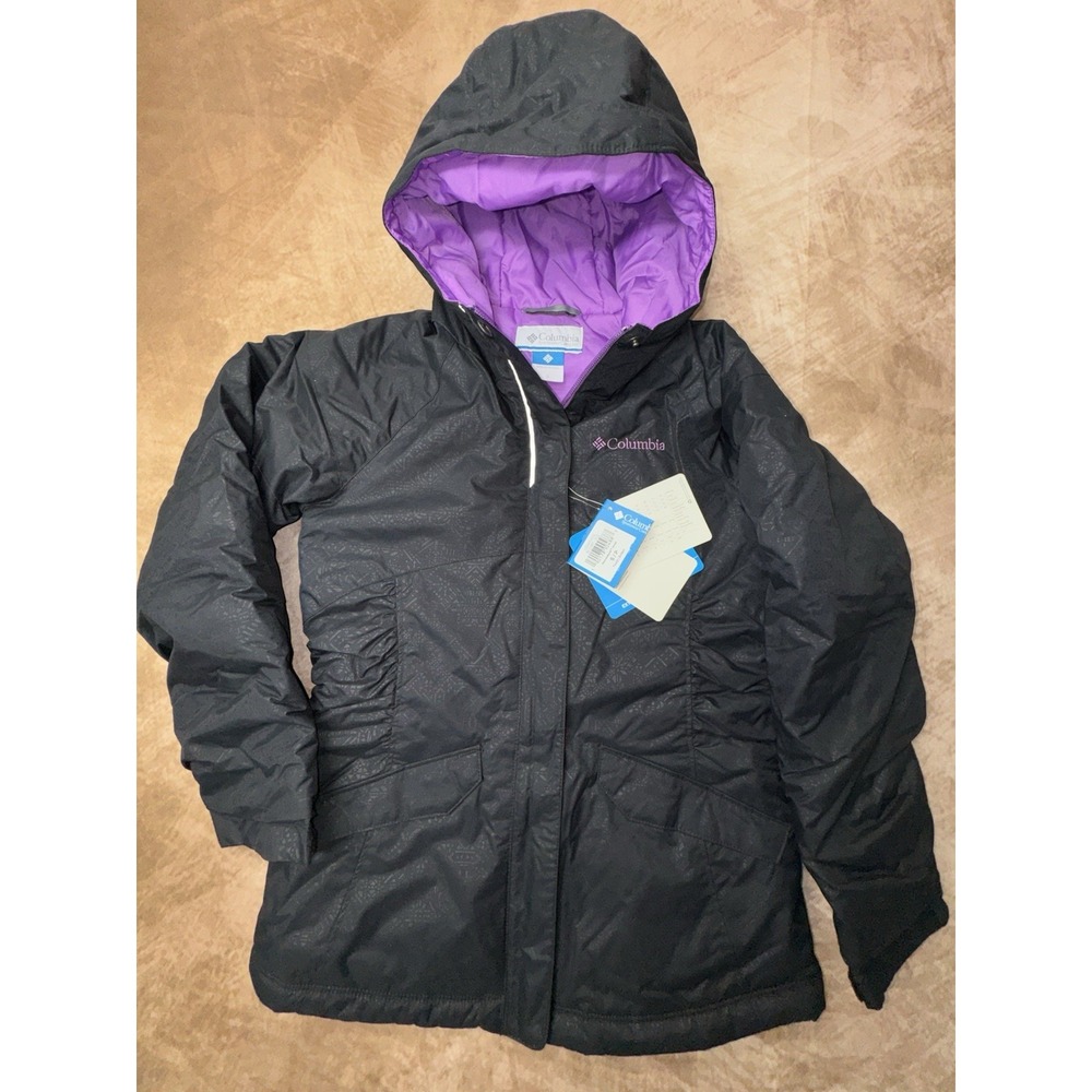 Columbia Hooded Puffer Jacket Unisex Full Zip Youth Small NWT